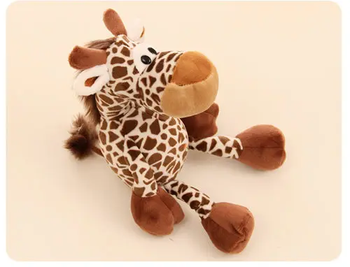 free shipping plush animals jungle tiger leopand lion giraffe toys kids gift birthday Christmas 12