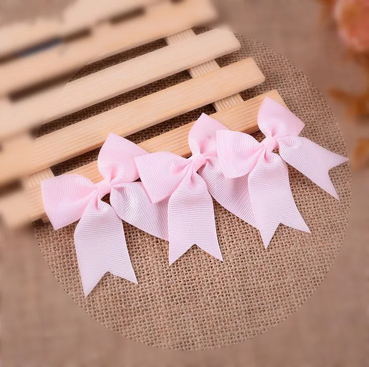 

500pcs Free shipping Fabric Ribbon bow for Skirt accessory Gifts Decorating Card Making Bows Fabric Bow Tie