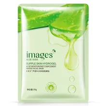 Images Aloe moisturizing Facial Mask Oil-contro shrink pores Acne skin care face mask 10PCS