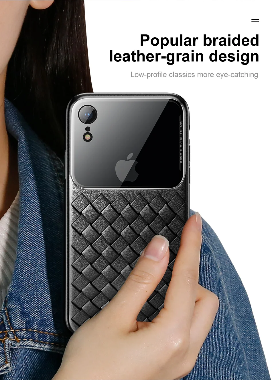 EPENA Grid Pattern Case For iPhone Xs Max Cover Silicone