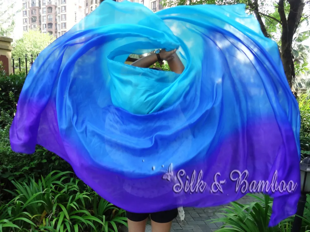 Шелковая вуаль для танца живота 2 7 м * 1 4 (3 ярда 55 дюймов) 5 мм|dance silk veil|belly dance veilsilk veil