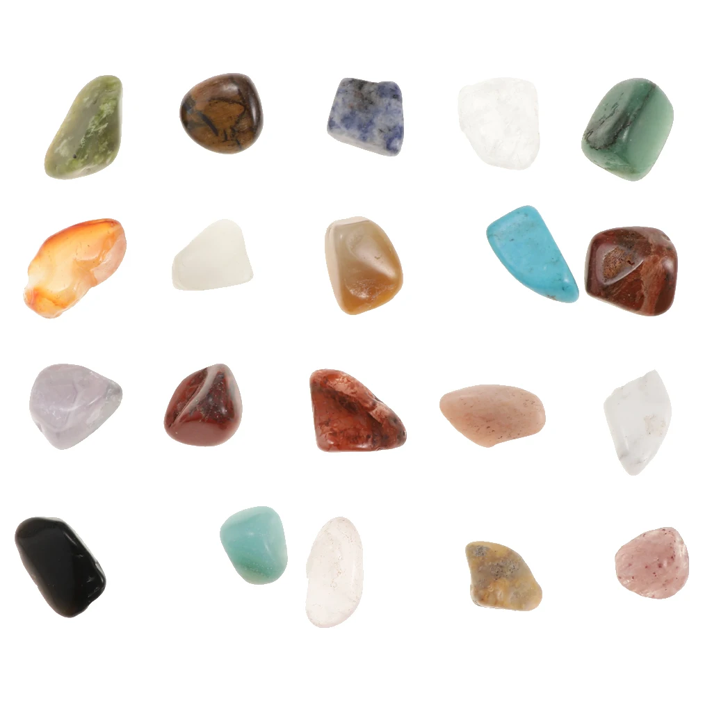 Geology Mineral Specimens Kits, Rock Science Kits, 20PCS Assorted Crystal Quartz Stone Specimens
