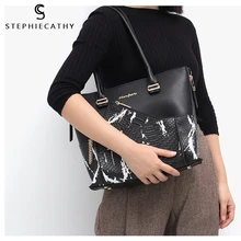 SC дизайнерские брендовые сумки на плечо для женщин, большая рабочая сумка на молнии, кошелек с рисунком, передний карман, Повседневная сумка, сумки через плечо, сумка для ноутбука 12