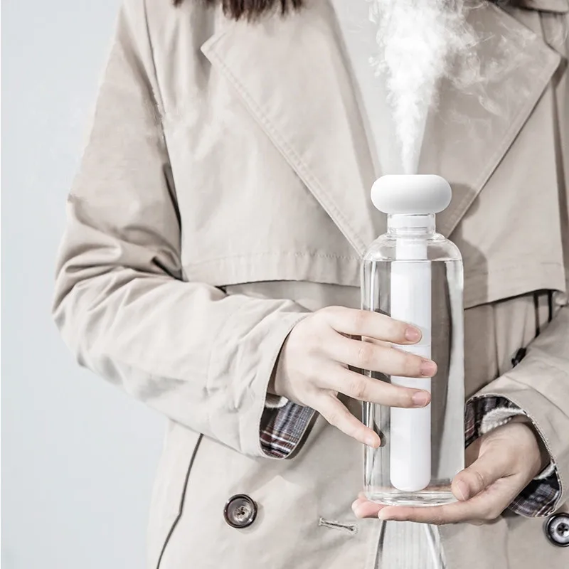 

Dismountable Air Humidifier Portable USB Diffuser Car Mist Maker Ultrasonic Humidifiers Diffusers White for Home Office