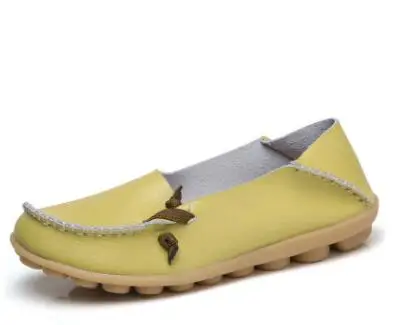Asileto дышащая обувь из натуральной кожи женская обувь модная женская обувь на шнуровке Повседневная обувь на плоской подошве в горошек; с нескользящей подошвой; обувь для улицы; FlatsT146 - Цвет: Fruit green