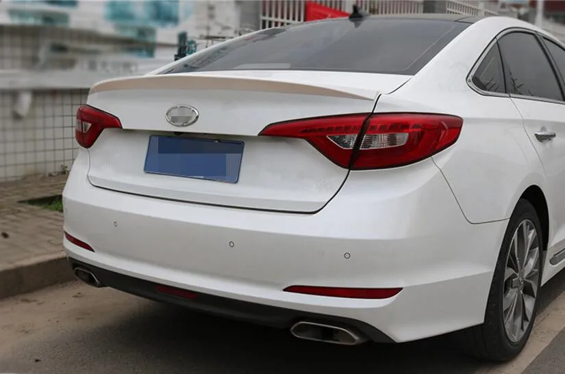 Pearl White Rear Wing Trunk Aero Spoiler For Hyundai Sonata Lf Pearl White Rear Wing Trunk Aero Spoiler For Hyundai Sonata Lf 2017 2016 Car Styling In Spoilers Wings From Automobiles Motorcycles On