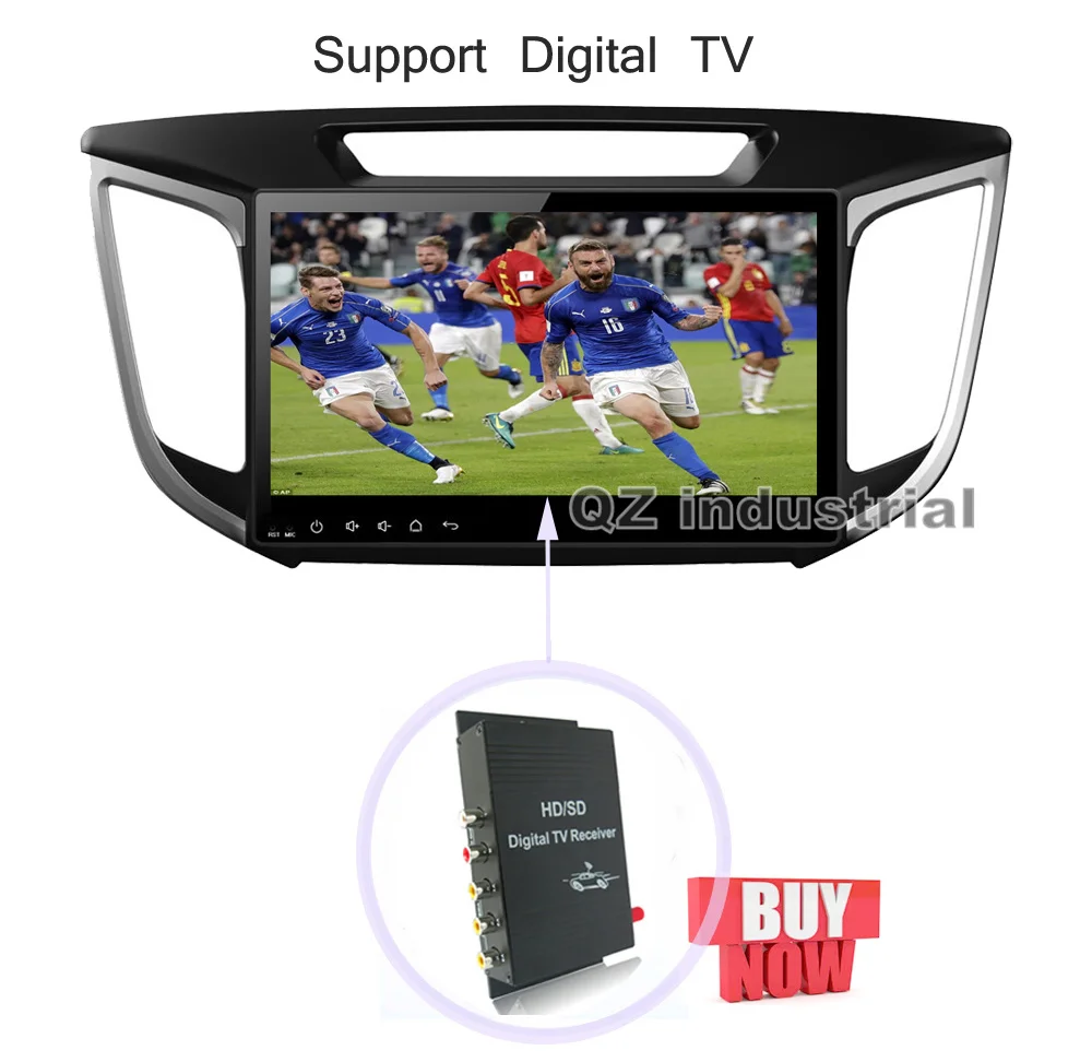 Clearance QZ industrial HD 10.1inch Android 8.1 T3 Car DVD Player For Hyundai Creta IX25 2014-2016 with 3G 4G WIFI Radio GPS Navi BT RDS 15