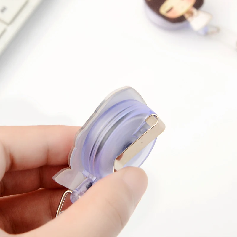 Cute Retractable Badge Reel Student Nurse Exhibition ID Name Card Badge Holder Office Business Supplies