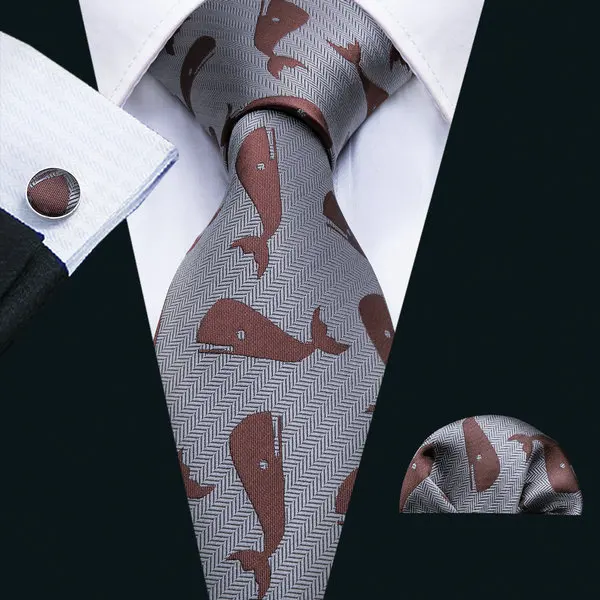 LS-5062 мужские галстуки с рисунком панды, шелк, жаккард, тканые галстуки Барри. Ван, шелковые галстуки для мужчин, деловые, вечерние, Свадебные Галстуки для жениха - Цвет: LS-5063