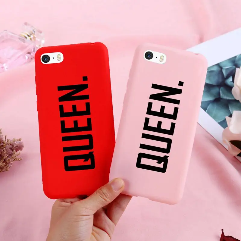 Для 8 8Plus X 7 7Plus Lover Boss honey queen Мягкий ТПУ силиконовый матовый чехол Fundas Coque чехол для iPhone 6 6S 5 SE 5S 4 4S XS Max