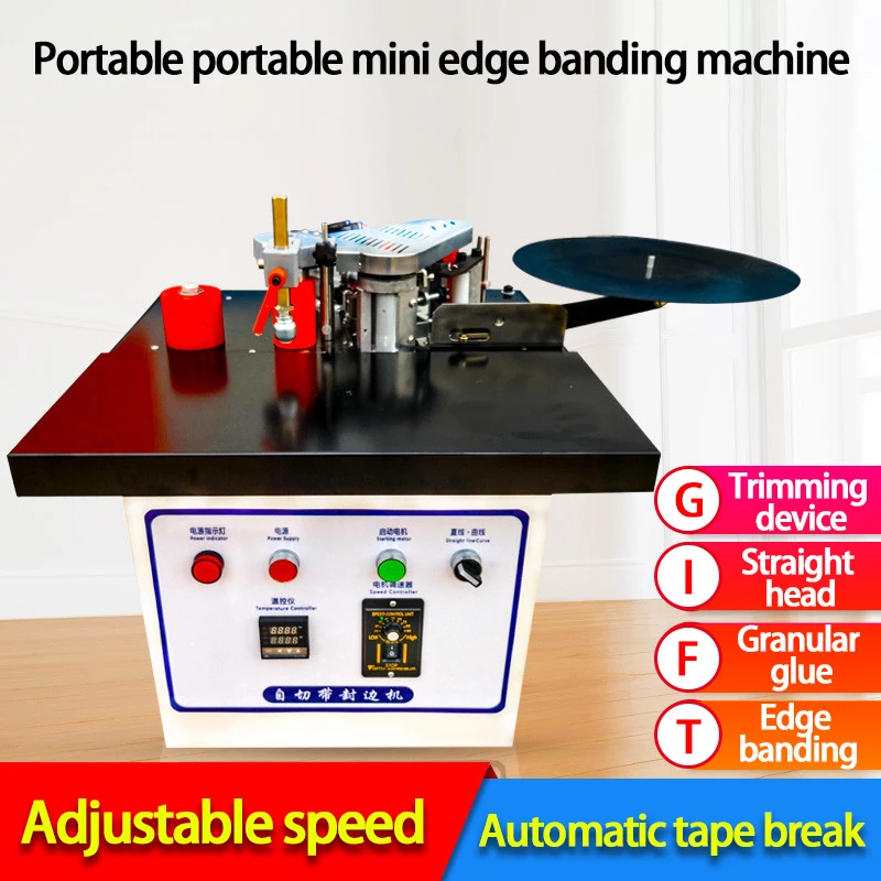 Автоматический прямой кривой кромкооблицовочный инструмент Малый зачистки Кромкооблицовочный станок мебельная кромкооблицовочная машина