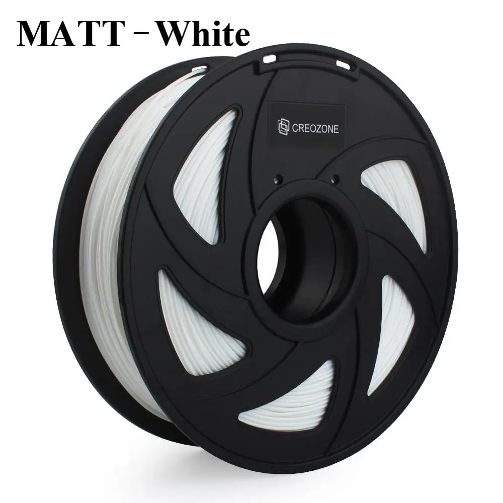 CREOZONE MATT PLA жесткая 3D пластиковая нить 1,75 мм PLA нить катушка 1 кг материалы для 3d печати нить для 3D ручки - Цвет: Matt-PLA-White