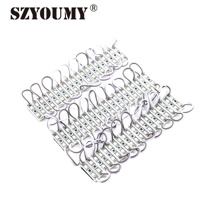 

SZYOUMY 1000 Pcs Small Size LED Advertising Module Lighting Mini 2 LED SMD 2835 LED Modules IP65 Waterproof DC12V backlight sign