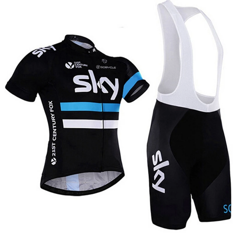 

2018 SKY Cycling Jersey Sets Pro team Men Short Sleeve Mtb Cycling Clothing Bicycle Bike