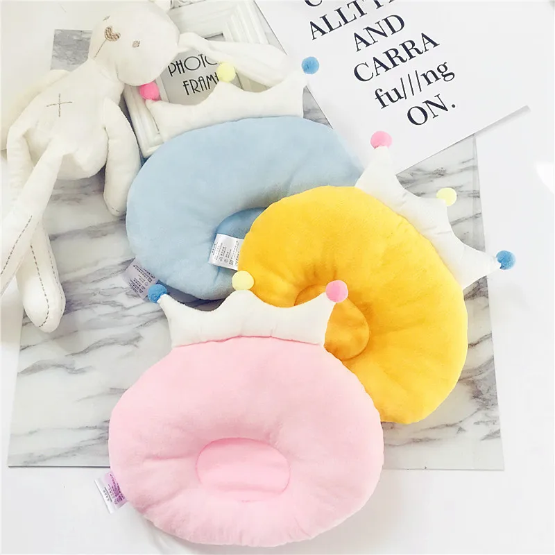 

Bedding Baby Newborn Pillow Kids Anti Roll Sleeping Pillow Neck Head Protection Cushion Velvet Print Toddler Pillow