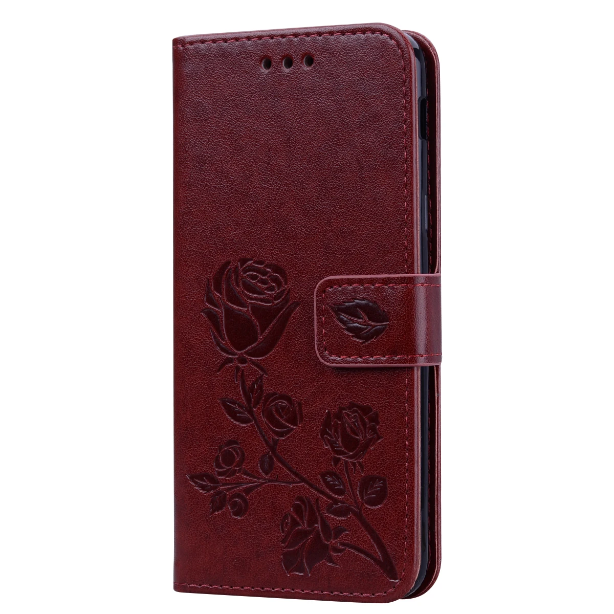 Кожаный флип-чехол для телефона для samsung J6 Plus роскошный цветочный кошелек сумка чехол s для samsung Galaxy J6plus J610 J600