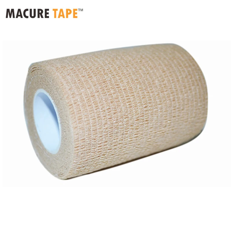

Macure Tape 4 Rolls 2"x5 Yards Latex Free Coban Self Adhesive Nonwoven Cohesive Bandage Self Adherent Wrap Free Shipping