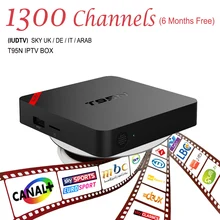 Européenne Boîte IPTV Android TV Box Ciel IPTV Récepteur et 1300 + Ciel Français Turc Pays-Bas Canaux Mieux Que MXV Android TV boîte
