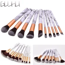 

1/10pcs Marble Foundation Makeup Brushes Set for Eyeshadow Powder Eyebrow Fan Brush for Highlighter Contour Kit Pincel Maquiagem