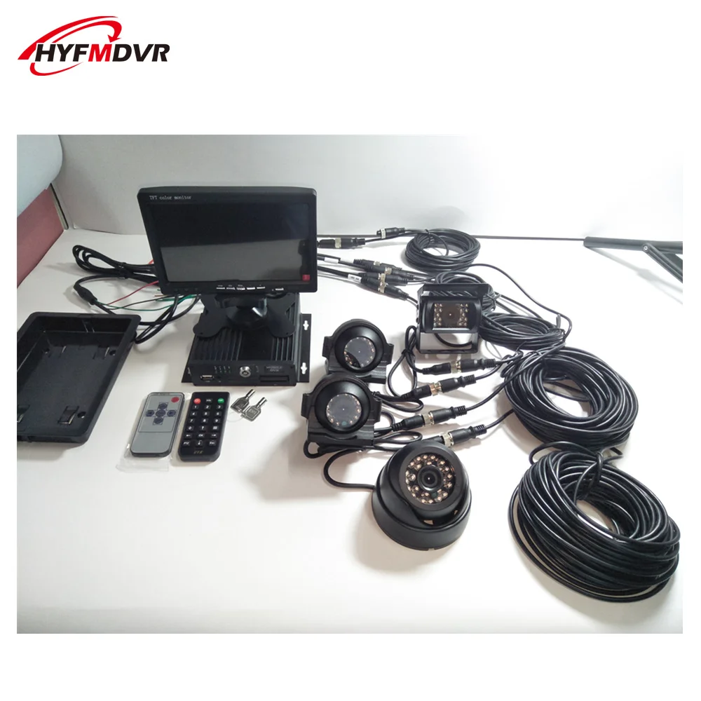Hd Car Monitor Package Full Set Of Onboard Equipment 1 Million Pixel Video Surveillance Host