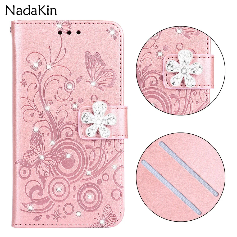 

Luxury Bling Diamond Book Case for Samsung Galaxy J5 2016 J3 J7 A5 2017 J4 J6 A6 S8 S9 Plus A8 2018 S7 Edge Glitter Rhinestone