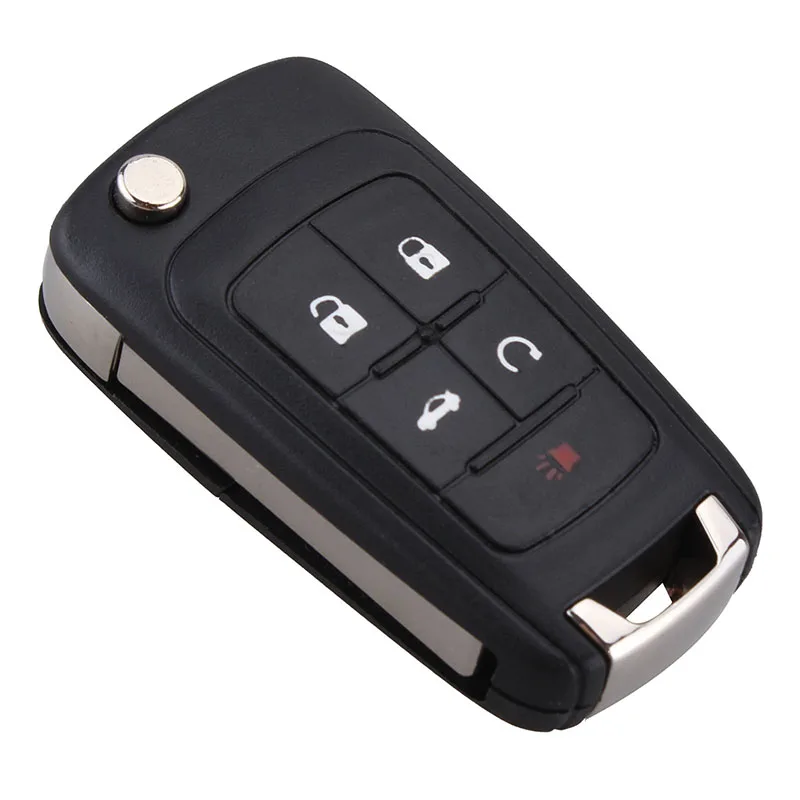 New 5 Buttons Folding Flip Remote Car Key Fob Case Shell for Buick Lacrosse Chevrolet Camaro Cruze Equinox Impala GMC Terrain