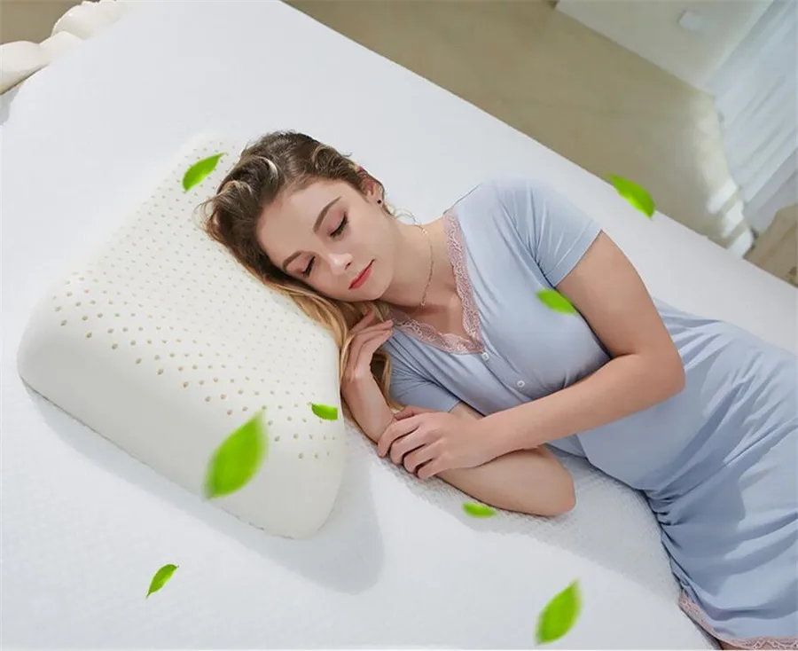 Пуренлатекс Таиланд чистый натуральный латекс Подушка вогнутая анти-жесткая Ортопедическая подушка шейные позвонки забота о здоровье кровать спальный