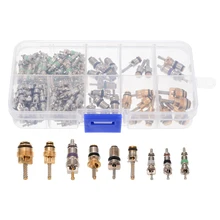 134 шт. A/C AC Шредер клапан набор стержней для R134a R12 9 видов AC комплект автомобильные аксессуары инструменты