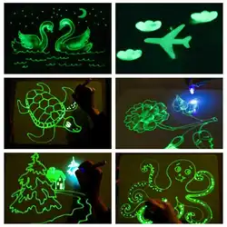 Детская доска для рисования раннее образование сообщение рукописный светодиодный электронный A3 флуоресцентная доска для рисования дети