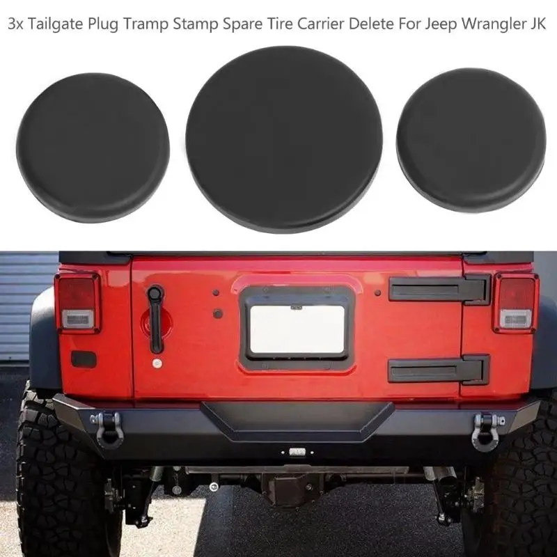 3 шт. резиновая заглушка багажника набор Трамп штамп запасная шина Перевозчик удалить для Jeep Wrangler JK 2007- Запасная часть