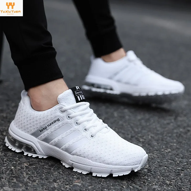 

2018 Rushed Feminino Esportivo New Couple Air Cushion Shoes Sports Running Men's Flying Weaving Casual Breathable