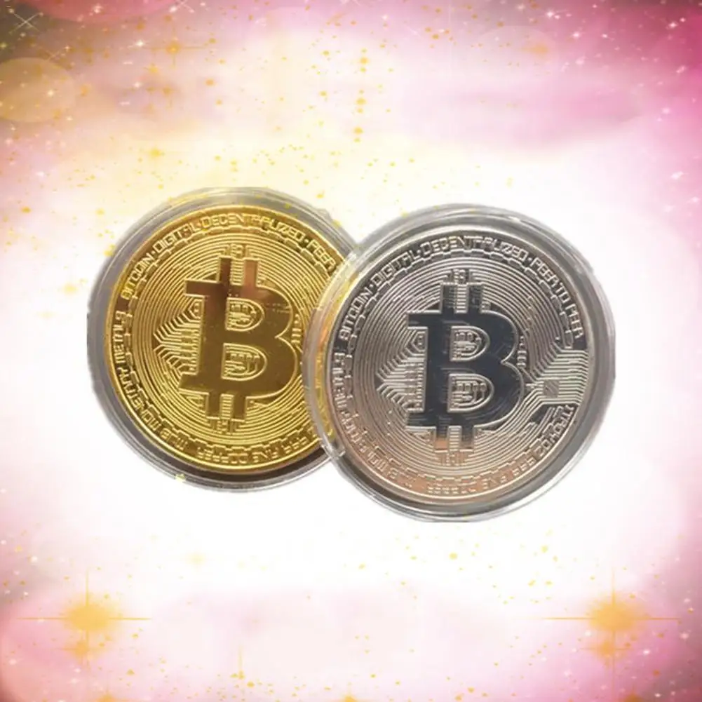 1PC Gold Plated Bitcoin Coin Collectible BitCoin Art Collection Gift Physical 1PC Gold Plated Bitcoin Coin Collectible BitCoin Art Collection Gift Physical