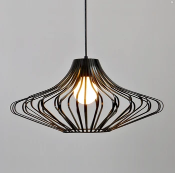 

Vintage Industrial Bird Cage Pendant Lights Lamp American Country Loft Restaurant Pendant Light Fixture for Dinning Room Lampen