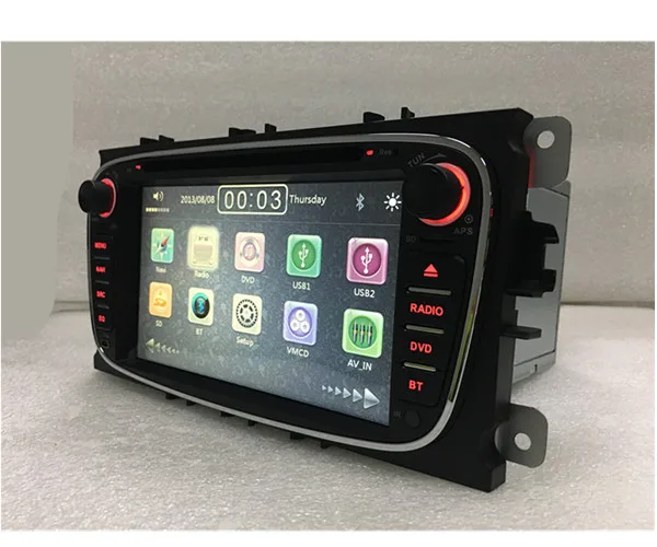 Perfect Wholesale! 2din car radio DVD GPS Navigation for Ford  Focus Mondeo Galaxy  S- max  c- max 3G Audio Radio Stereo Head Unit 12