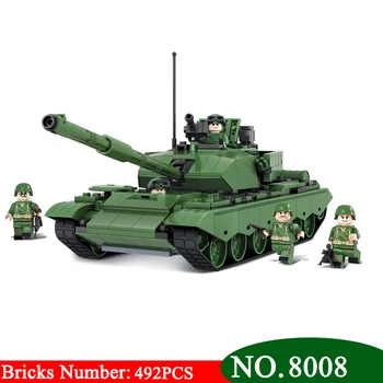 

New Winner 8008 Military Tank series the Type 99 Main Battle Tank model Building Block Classic toys For Children holiday gift