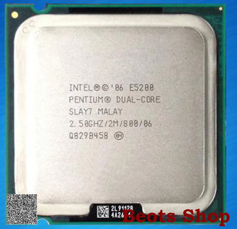 Двухъядерный процессор E5200 Wolfdale 2,5 GHz LGA 775 65W BX80571E5200 для настольных ПК