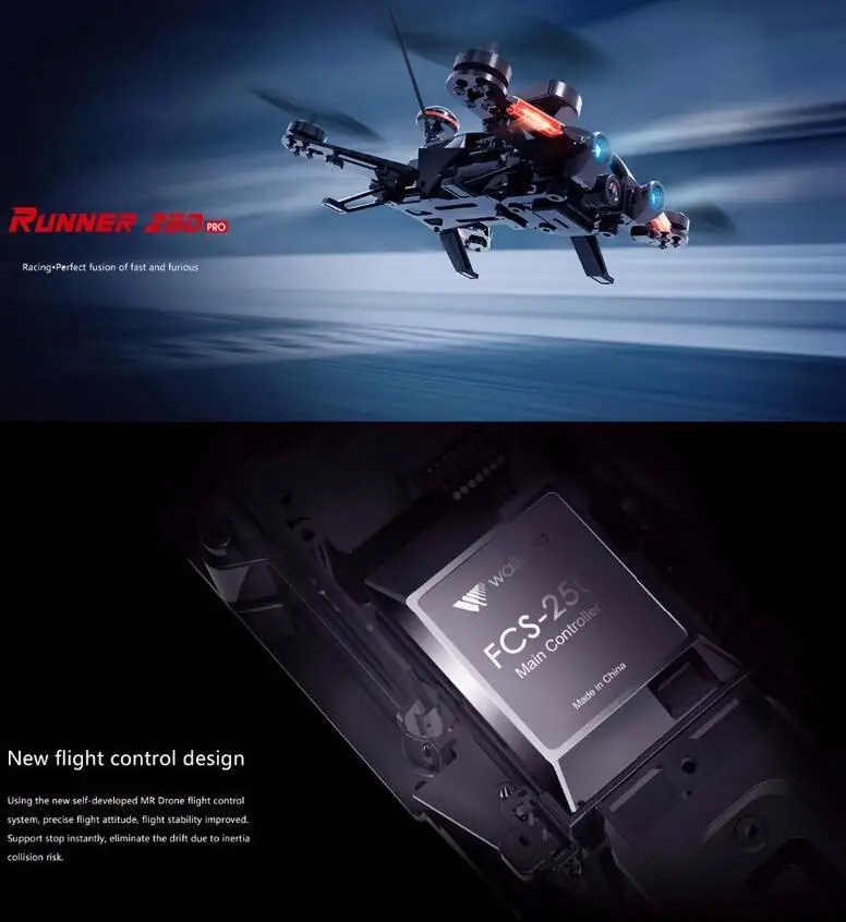 Walkera Runner 250 PRO gps Racer quadcopter drone с 800TVL или 1080P HD камерой/OSD/gps/DEVO 7 transmtter RTF Racing