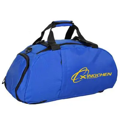Мужская прочная нейлоновая тренировочная сумка большой емкости, двойная функция, спортивная сумка, спортивные сумки, обувь для мужчин, спортивная сумка, 7 цветов - Цвет: Dblue