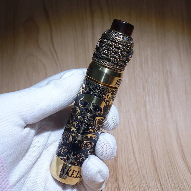 Electronic Cigarette Kit Brass Pirate King V2 RDA With Skeleton King Kong Mechanical Mod For 18650 Battery Vapor Ecig Electronic Cigarette Kit Brass Pirate King V2 RDA With Skeleton King Kong Mechanical Mod For 18650 Battery Vapor Ecig