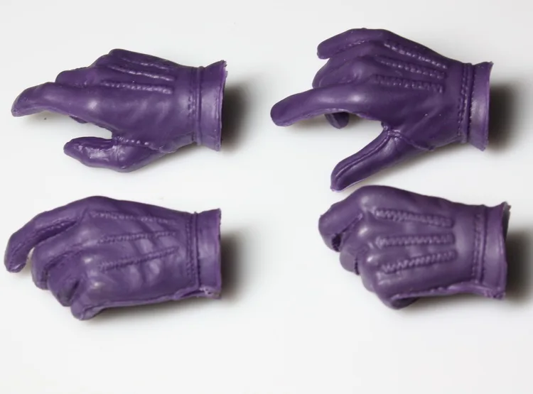 1/6 весы фигурка кукла аксессуары для тела мужские руки для тела 1" фигурка кукла рисунок с куклой Бэтмен Джокер руки фиолетовый или черный - Цвет: Фиолетовый