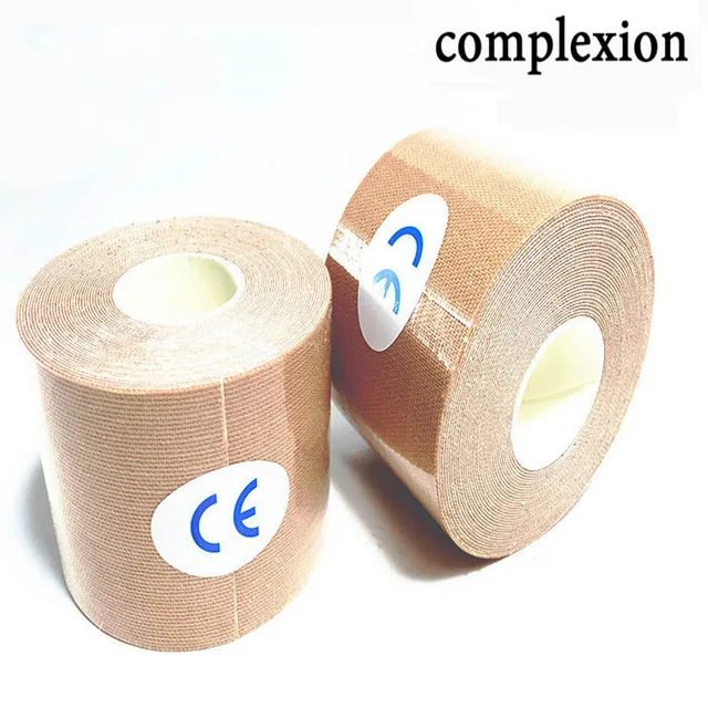 11 color Elastic Tape Muscle Bandage Athletic Recovery Kneepad Sports Safety Pain Relief Knee Pads Support Gym Fitness Bandage khaki