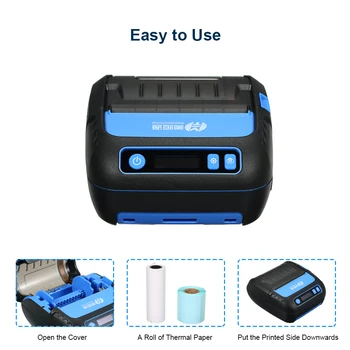 

Portable 2-in-1 High BT Quality Label and Receipt Printer Qr Code Sticker Barcode Thermal Adhesive Clothing Label Printer 80mm