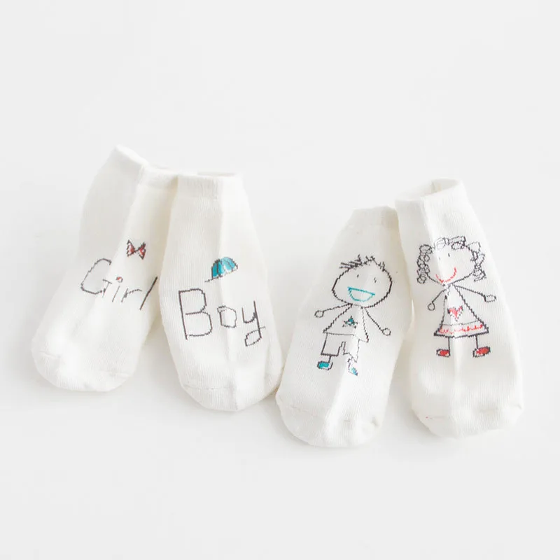 Baby Boy's&Baby Girl's Socks Asymmetric Cartoon Newborn Socks Kids Environmental Dispensing Non-Slip Breathable Socks Wholesale10