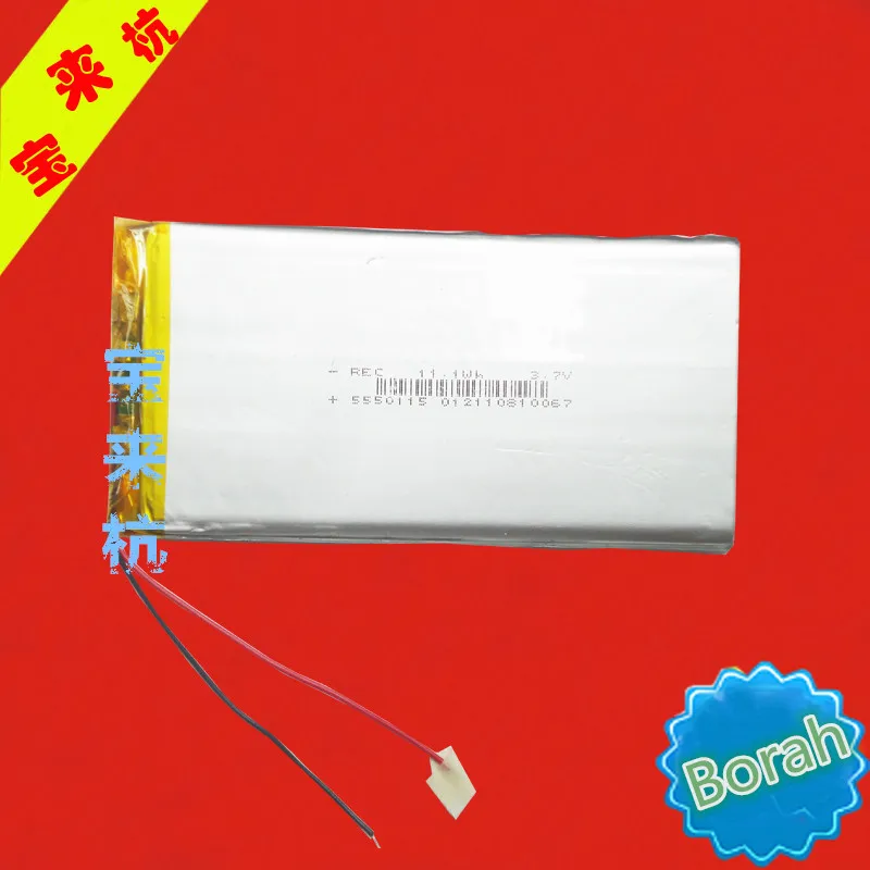 3.7 v 폴리머 리튬 배터리 5550115 3000 mah 모바일 전원 태블릿 pc 충전식 리튬 이온 셀polymer
