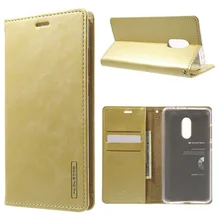 Для xiomi Redmi Примечание Case Капа МЕРКУРИЙ GOOSPERY Для Xiaomi Redmi примечание 4 Крышка Коке Blue Moon Флип Кожаный Бумажник Case Стенд