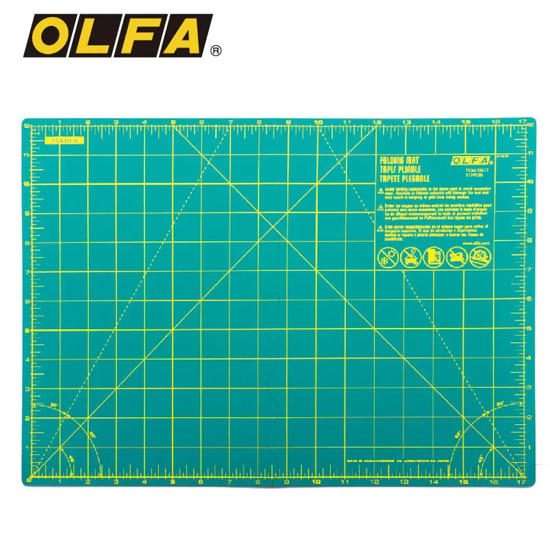 

OLFA Foldable Cutter Plate Cushion Green FCM Series A2/A3 Cutting Plate Self-healing Easy to Carry