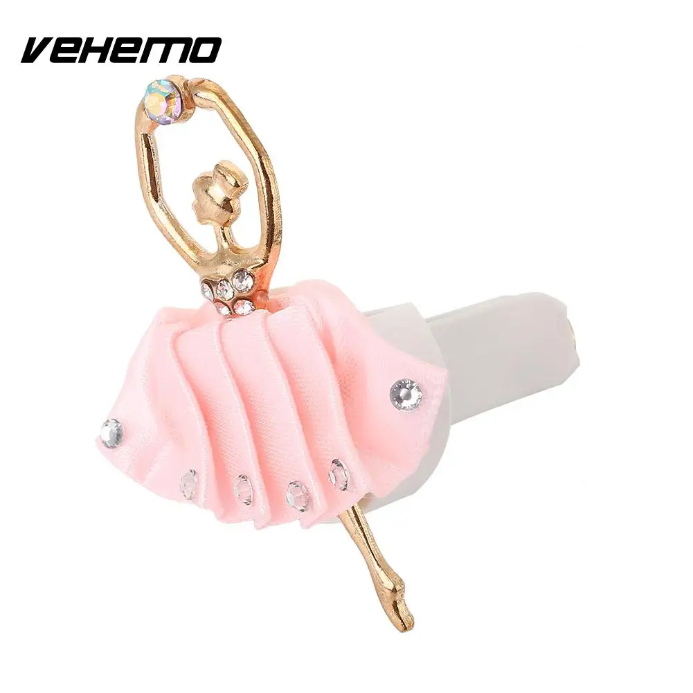 Розовый Vehemo Танцы девушка духи клип духи База клип очиститель Освежители воздуха Универсальный - Название цвета: Розовый