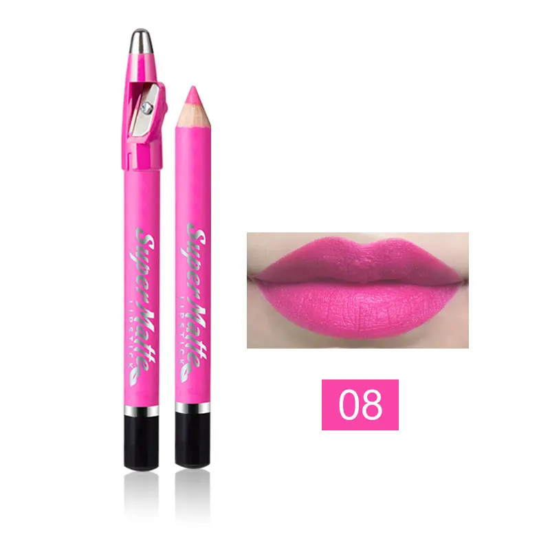 12 шт./лот Menow многоцветный карандаш для губ супер матовый макияж губ водостойкий Красочный косметический карандаш для губ