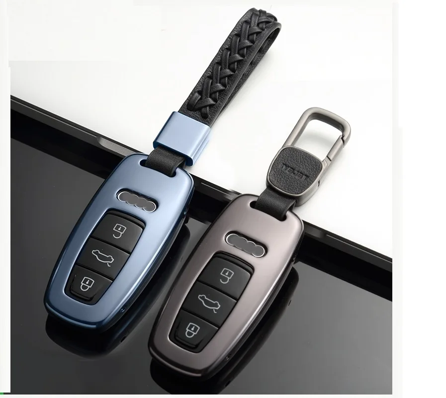 

High quality Aluminium Alloy Remote Key CAR Key Shell key cover key Case For Audi A6 C8 A7 A8 2018 2019