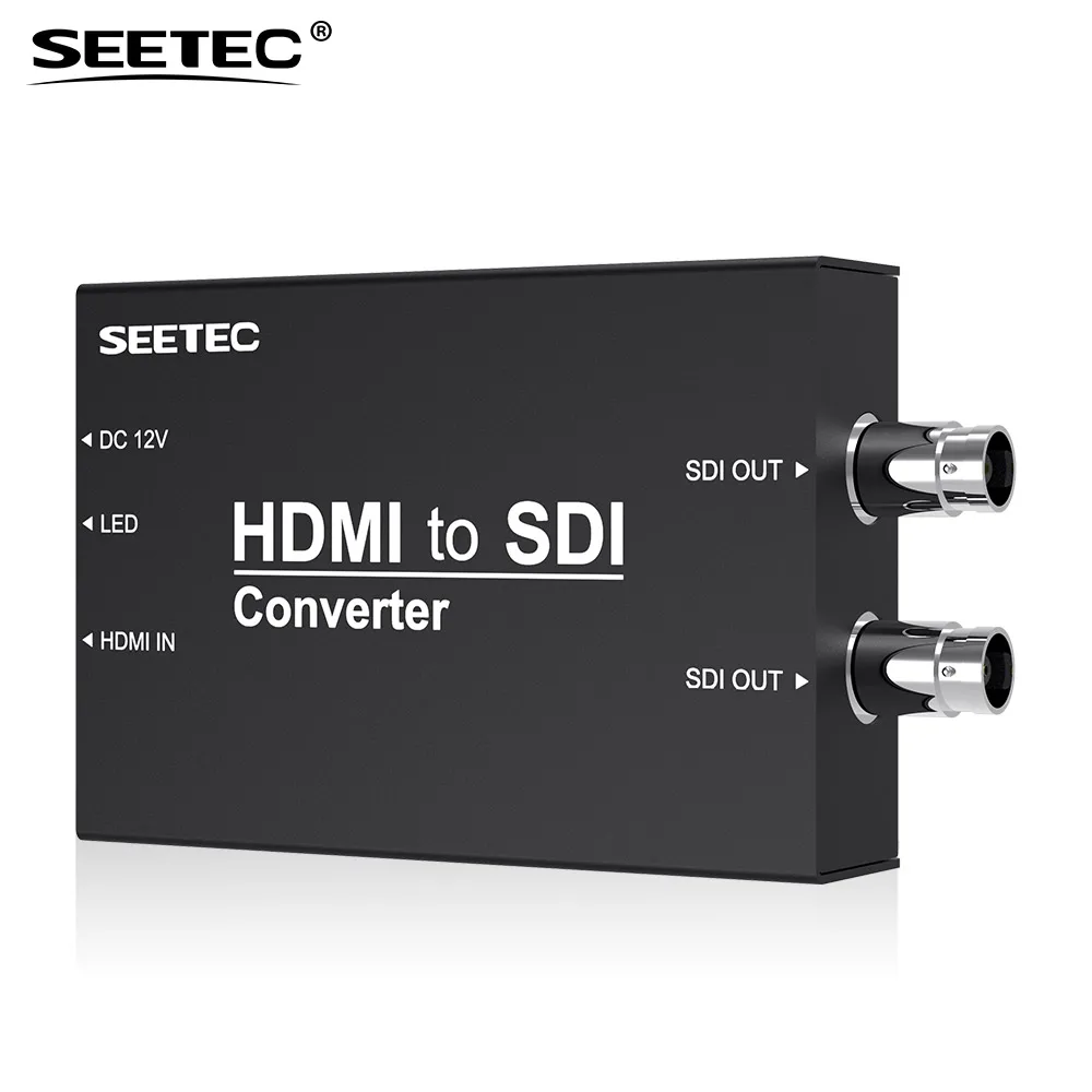 

Seetec HTS HDMI to SDI Converter Broadcast HDMI Converter Hard Metal Housing Black Mini Size Design Easy to Carry